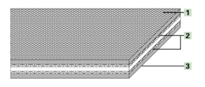 Картинка Приводной ремень Habasit S-10/40 B=30 mm x L=3 260 mm, бесконечный thermofix от компании «BC Industry» Пищевая транспортерная лента. Пищевая лента, полотно для транспортера, конвейера, конвейерная.