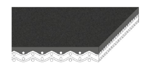 Картинка Транспортерная лента Habasit NAB-8EFDW B=165 mm x L=2 355 mm, бесконечный flexproof, с направляющими от компании «BC Industry» Пищевая транспортерная лента. Пищевая лента, полотно для транспортера, конвейера, конвейерная.