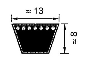 Картинка A197 (5030) ремень Optibelt VB от компании BCIndustry