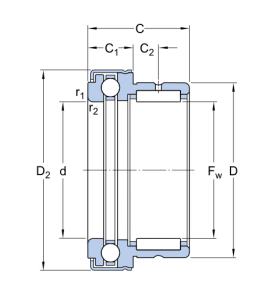 Картинка NKX 35 Z   подшипник  SKF от компании «BC Industry» Корпуса, корпусные подшипники, подшипниковые узлы, смазки для подшипников, сальники, манжеты, уплотнения - купить в Шымкенте, в Алматы. Купить подшипники в Шымкенте. Купить подшипники в Алматы. SKF Казахстан.