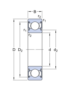 Картинка 6004-2RSH/C3GJN   подшипник SKF от компании «BC Industry» Корпуса, корпусные подшипники, подшипниковые узлы, смазки для подшипников, сальники, манжеты, уплотнения - купить в Шымкенте, в Алматы. Купить подшипники в Шымкенте. Купить подшипники в Алматы. SKF Казахстан.