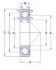7311 BECCM   подшипник SKF 