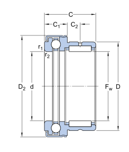NKX 20 Z   подшипник  SKF