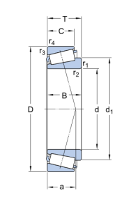 Картинка M 84510/2/QCL7C подшипник  SKF от компании «BC Industry» Корпуса, корпусные подшипники, подшипниковые узлы, смазки для подшипников, сальники, манжеты, уплотнения - купить в Шымкенте, в Алматы. Купить подшипники в Шымкенте. Купить подшипники в Алматы. SKF Казахстан.