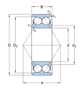 Картинка 3205 ATN9/C3   подшипник  SKF от компании «BC Industry» Корпуса, корпусные подшипники, подшипниковые узлы, смазки для подшипников, сальники, манжеты, уплотнения - купить в Шымкенте, в Алматы. Купить подшипники в Шымкенте. Купить подшипники в Алматы. SKF Казахстан.