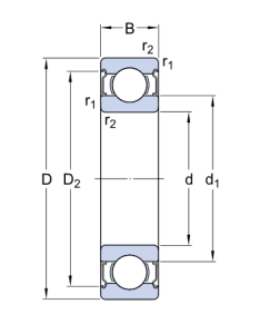 16003   подшипник  SKF