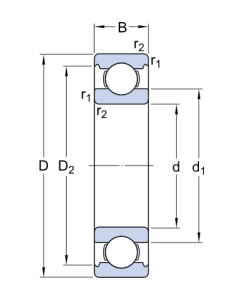 Картинка 6205 ETN9/C4   подшипник SKF от компании «BC Industry» Корпуса, корпусные подшипники, подшипниковые узлы, смазки для подшипников, сальники, манжеты, уплотнения - купить в Шымкенте, в Алматы. Купить подшипники в Шымкенте. Купить подшипники в Алматы. SKF Казахстан.