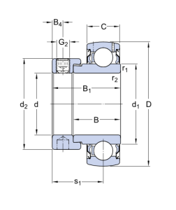 Картинка YET 208-108 подшипник  SKF от компании «BC Industry» Корпуса, корпусные подшипники, подшипниковые узлы, смазки для подшипников, сальники, манжеты, уплотнения - купить в Шымкенте, в Алматы. Купить подшипники в Шымкенте. Купить подшипники в Алматы. SKF Казахстан.