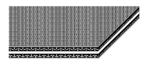 Картинка Приводной ремень Habasit XVT-2348 B=1 000 mm x L=3 985 mm, бесконечный flexproof  от компании «BC Industry» Пищевая транспортерная лента. Пищевая лента, полотно для транспортера, конвейера, конвейерная.