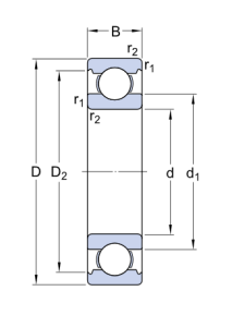 6317/C4   подшипник  SKF