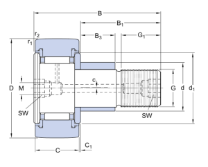 KRE 22 PPA   подшипник  SKF