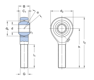 SAKAC 18M   подшипник SKF
