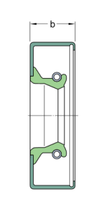 80X125X10 CRW1 R   Манжетное уплотнение SKF