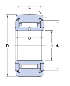 NATR 6 X   подшипник SKF