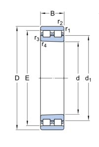 NN 3017 KTN9/SP   подшипник  SKF