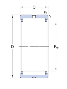 NK 15/16   Подшипник SKF