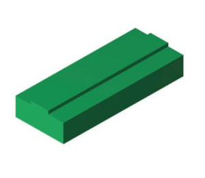 Картинка Профиль T1-09 (PE1000 зеленый), L=3000 мм от компании «BC Industry» Пищевая транспортерная лента. Пищевая лента, полотно для транспортера, конвейера, конвейерная.