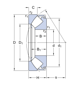 Картинка 29320 E (9039320)  подшипник   SKF от компании «BC Industry» Корпуса, корпусные подшипники, подшипниковые узлы, смазки для подшипников, сальники, манжеты, уплотнения - купить в Шымкенте, в Алматы. Купить подшипники в Шымкенте. Купить подшипники в Алматы. SKF Казахстан.