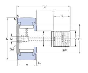 Картинка KRV 22 PP   подшипник  SKF от компании «BC Industry» Корпуса, корпусные подшипники, подшипниковые узлы, смазки для подшипников, сальники, манжеты, уплотнения - купить в Шымкенте, в Алматы. Купить подшипники в Шымкенте. Купить подшипники в Алматы. SKF Казахстан.