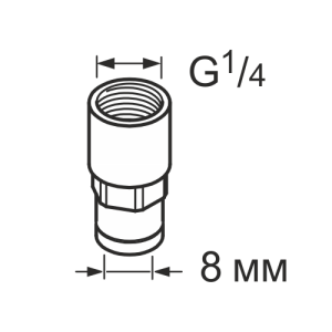 LAPF F1/4   Переходник с вн.резьбой G 1/4 SKF