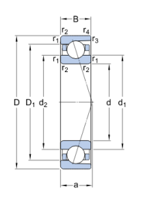 7206 CD/P4A   подшипник SKF