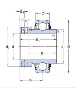 Картинка YEL 207-2F   подшипник  SKF от компании «BC Industry» Корпуса, корпусные подшипники, подшипниковые узлы, смазки для подшипников, сальники, манжеты, уплотнения - купить в Шымкенте, в Алматы. Купить подшипники в Шымкенте. Купить подшипники в Алматы. SKF Казахстан.