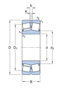 22320 E/C3  подшипник  SKF