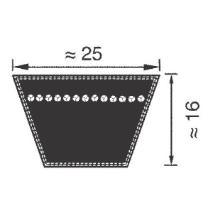 25 х 9000 ремень Optibelt VB