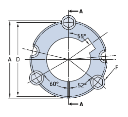 Картинка PHF TB3535X55 MM коническая  втулка SKF от компании «BC Industry» - шкивы, муфты, втулки, звездочки, роликовые цепи - купить в Алматы, в Шымкенте, Казахстан. Промышленные трансмиссии от официального дистрибьютора SKF в Казахстане.