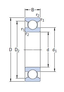 Картинка 305803 2Z   подшипник   SKF от компании «BC Industry» Корпуса, корпусные подшипники, подшипниковые узлы, смазки для подшипников, сальники, манжеты, уплотнения - купить в Шымкенте, в Алматы. Купить подшипники в Шымкенте. Купить подшипники в Алматы. SKF Казахстан.