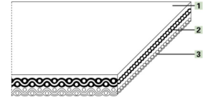 Картинка Поворотная лента Habasit FAB-5EB ширина ленты = 1310 мм, угол поворота ленты 361 градусов, внешний  от компании «BC Industry» Пищевая транспортерная лента. Пищевая лента, полотно для транспортера, конвейера, конвейерная.