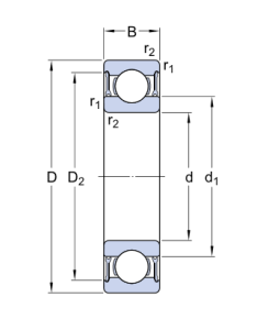 6024-2ZR/C3   подшипник SKF
