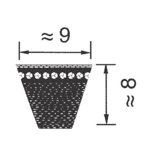Картинка 3VX 1120 ремень optibelt Super X-POWER от компании BCIndustry