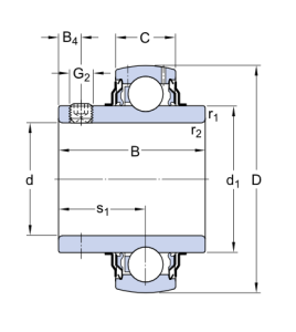 YAR 204-2F   подшипник  SKF