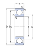 61824   подшипник SKF