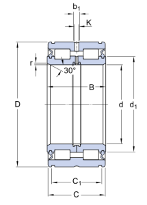 Картинка NNF 5010 ADB-2LSV   подшипник  SKF от компании «BC Industry» Корпуса, корпусные подшипники, подшипниковые узлы, смазки для подшипников, сальники, манжеты, уплотнения - купить в Шымкенте, в Алматы. Купить подшипники в Шымкенте. Купить подшипники в Алматы. SKF Казахстан.