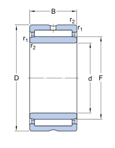 NKI 22/16   подшипник SKF