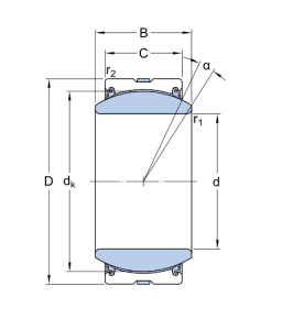 Картинка GE 50 TXE-2LS  SKF от компании «BC Industry» Корпуса, корпусные подшипники, подшипниковые узлы, смазки для подшипников, сальники, манжеты, уплотнения - купить в Шымкенте, в Алматы. Купить подшипники в Шымкенте. Купить подшипники в Алматы. SKF Казахстан.