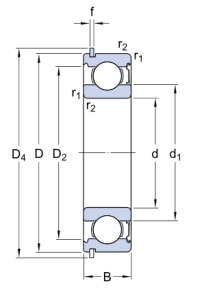 Картинка 6307-ZN (150307)  подшипник SKF от компании «BC Industry» Корпуса, корпусные подшипники, подшипниковые узлы, смазки для подшипников, сальники, манжеты, уплотнения - купить в Шымкенте, в Алматы. Купить подшипники в Шымкенте. Купить подшипники в Алматы. SKF Казахстан.