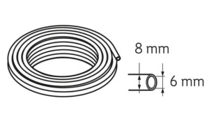 LAPT 1000   Гибкий шланг, длина 1000 мм D 8x6mm SKF