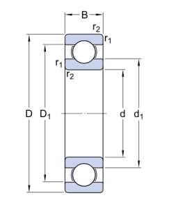 16008   подшипник SKF