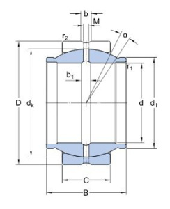GEG 50 ES  подшипник SKF