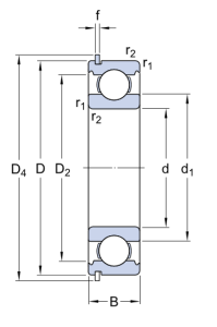 Картинка 6206 NR   подшипник SKF от компании «BC Industry» Корпуса, корпусные подшипники, подшипниковые узлы, смазки для подшипников, сальники, манжеты, уплотнения - купить в Шымкенте, в Алматы. Купить подшипники в Шымкенте. Купить подшипники в Алматы. SKF Казахстан.