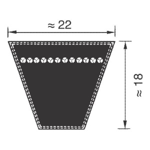 SPC3750 ремень  Optibelt SK