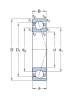 7207 CD/P4ADBA   подшипник   SKF