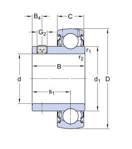 YAT 208   Подшипник  SKF
