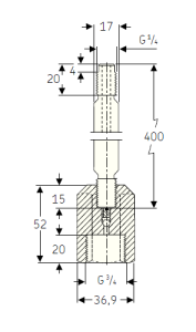 227964 Цельный удлиняющий переходник SKF