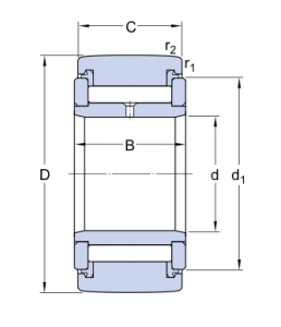 NATV 8 PPA   подшипник  SKF