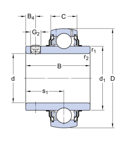 Картинка YAR 206-2RF   подшипник  SKF от компании «BC Industry» Корпуса, корпусные подшипники, подшипниковые узлы, смазки для подшипников, сальники, манжеты, уплотнения - купить в Шымкенте, в Алматы. Купить подшипники в Шымкенте. Купить подшипники в Алматы. SKF Казахстан.