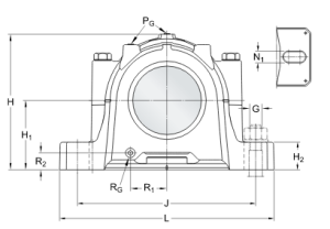 SAF 518 корпус SKF